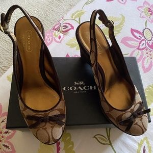 Coach Slingback Shoes sz. 5 1/2